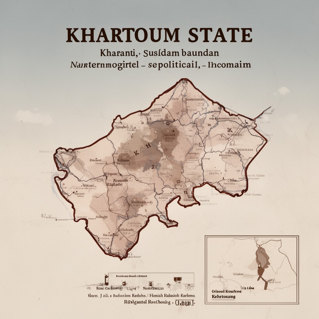 AI-generated illustration of Khartoum state