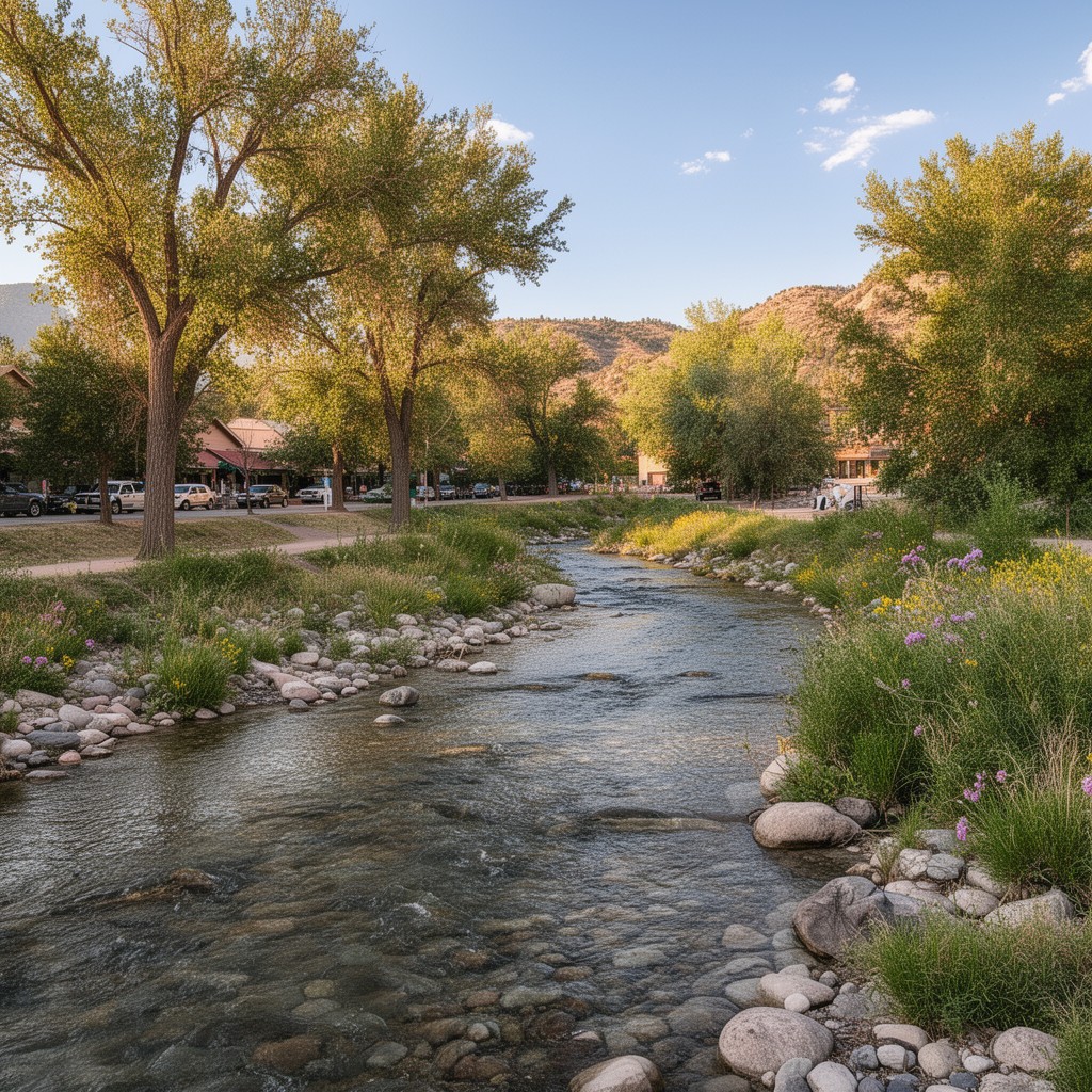 AI-generated illustration of Fountain Creek