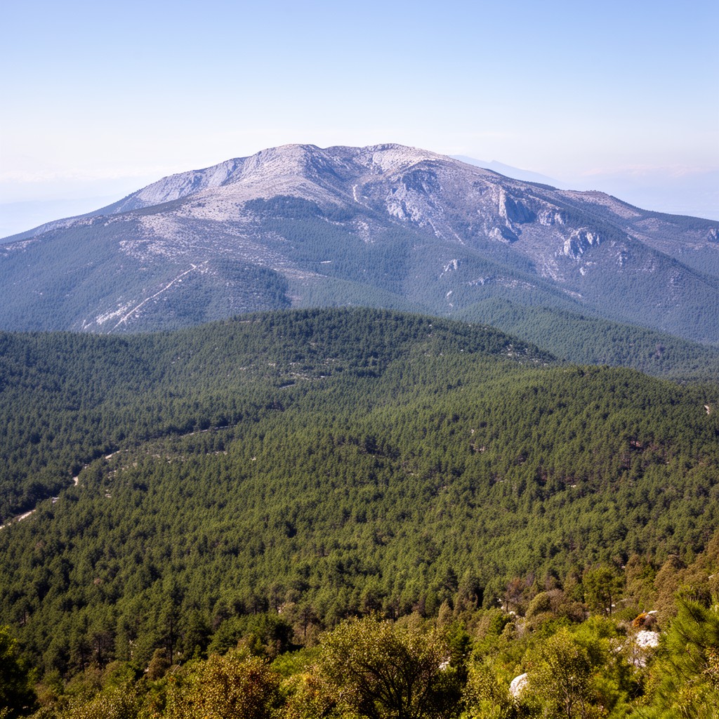 AI-generated illustration of Mount Parnitha