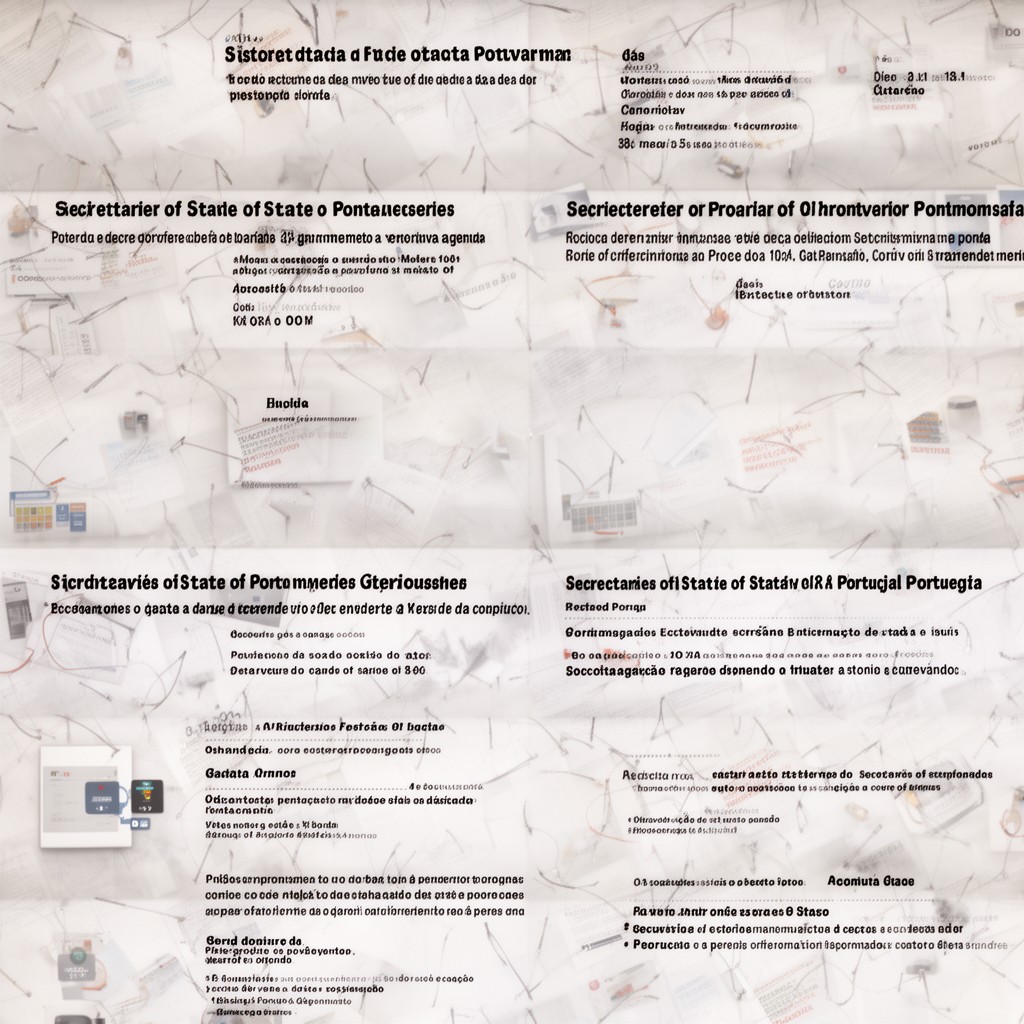 AI-generated illustration of Secretaries of State of Portugal