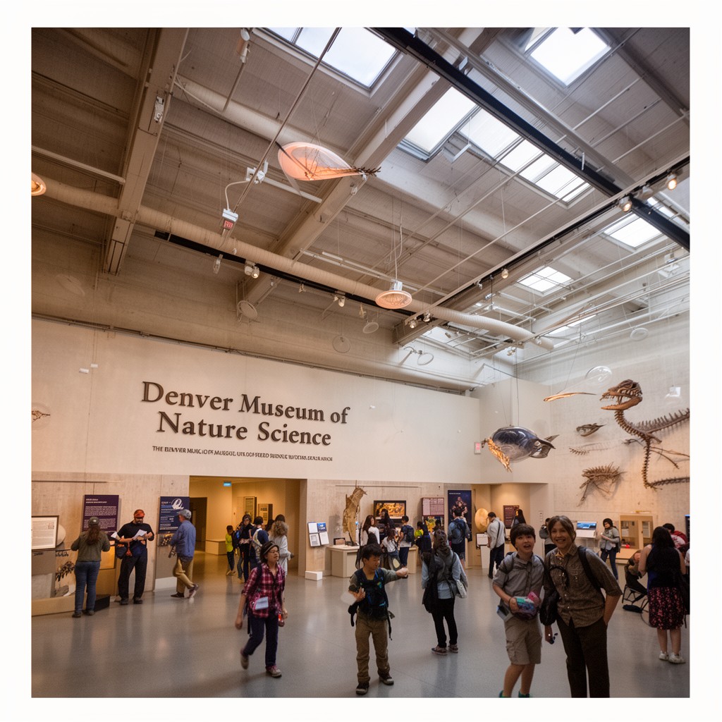 AI-generated illustration of Denver Museum of Nature and Science