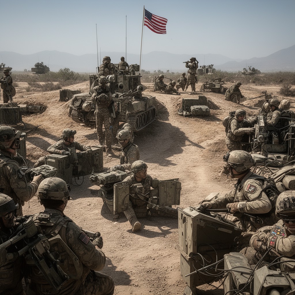 AI-generated illustration of Marine Corps Warfighting Laboratory