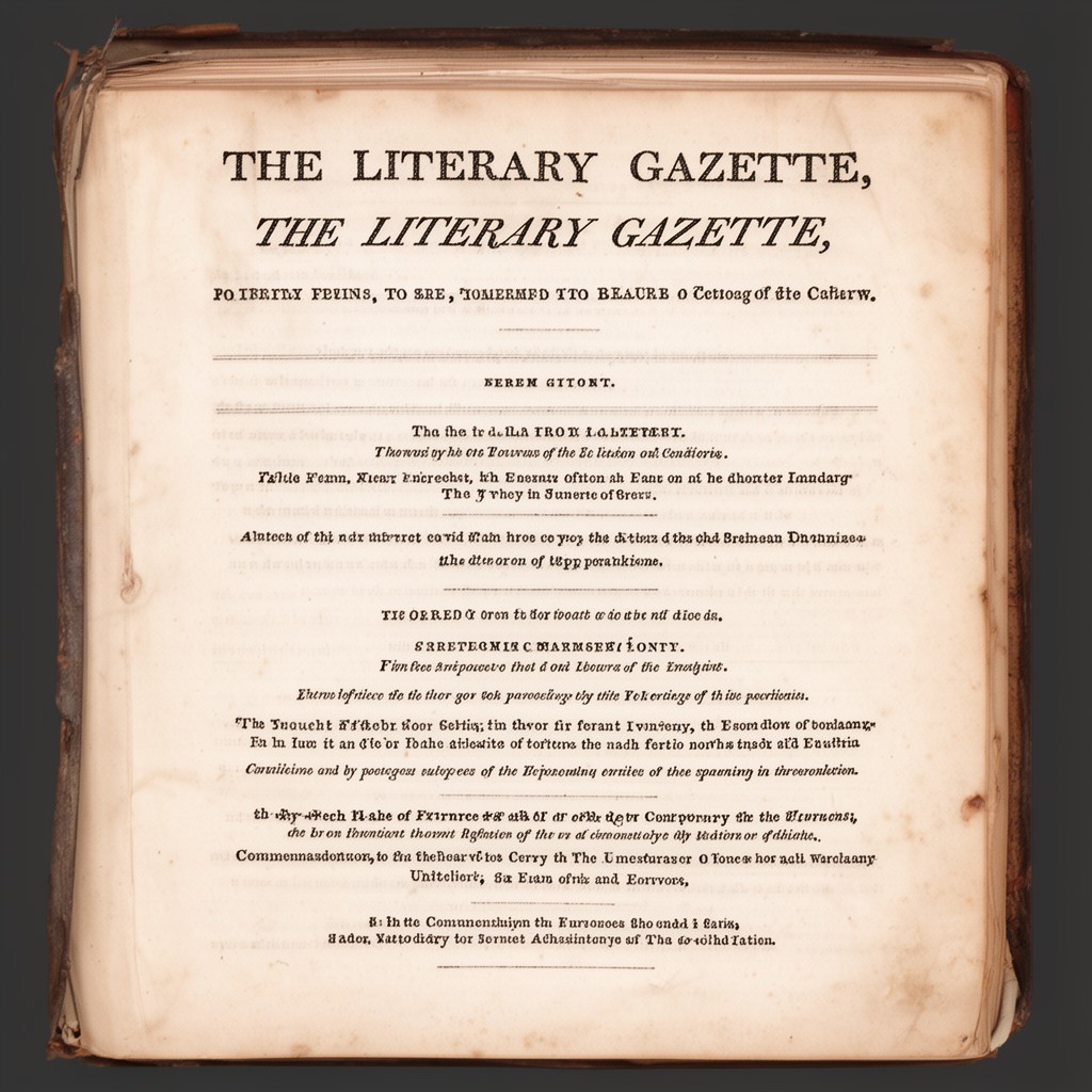 AI-generated illustration of The Literary Gazette