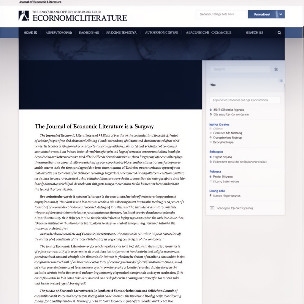 AI-generated illustration of Journal of Economic Literature