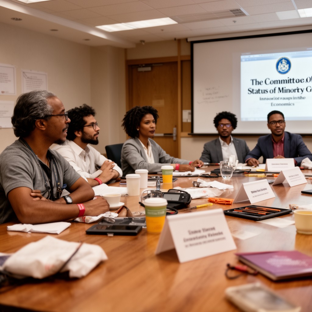 AI-generated illustration of Committee on the Status of Minority Groups in the Economics Profession