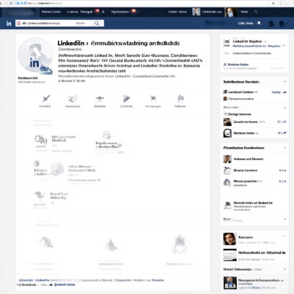 AI-generated illustration of LinkedIn