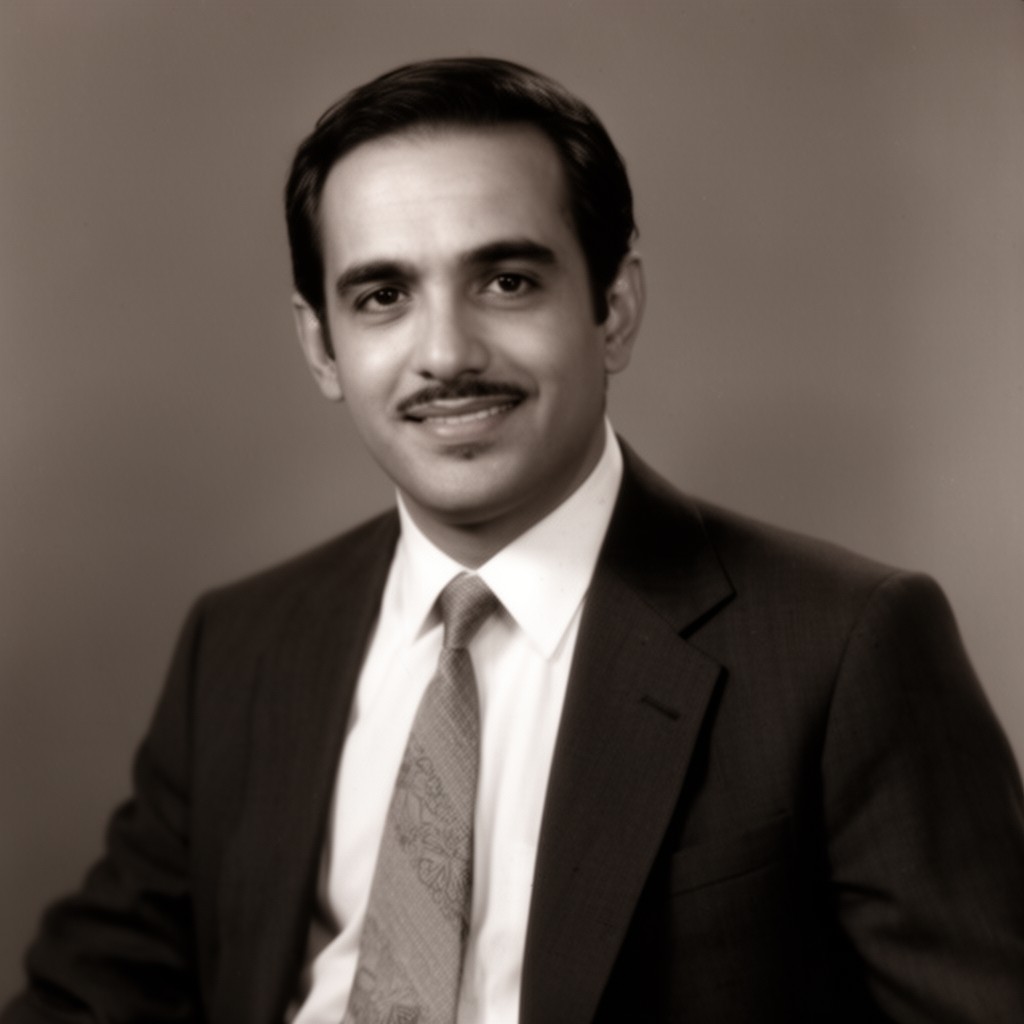 AI-generated illustration of Ahmad G. Chagla