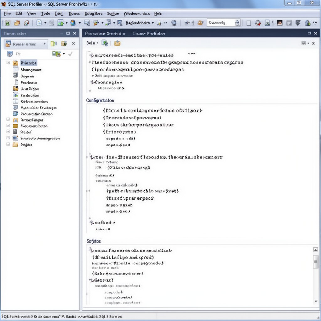 AI-generated illustration of SQL Server Profiler