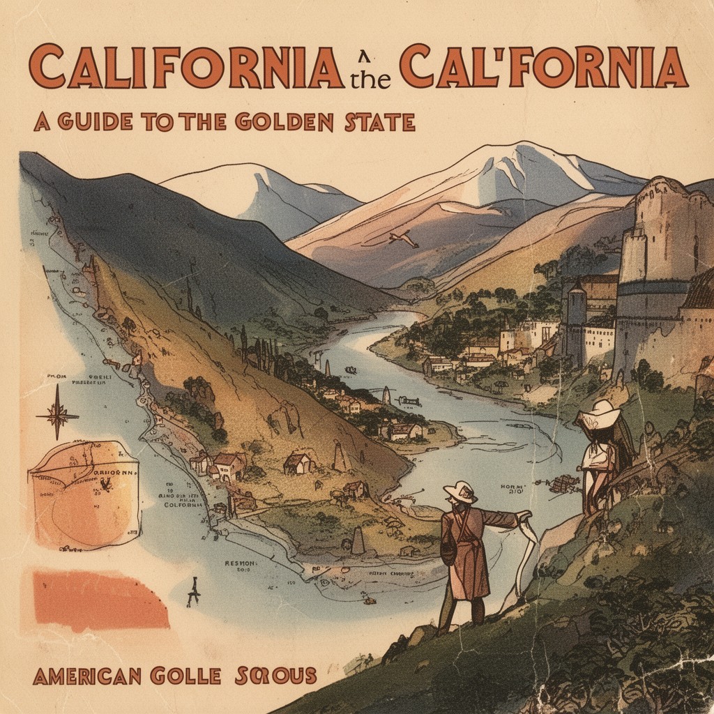 AI-generated illustration of California: A Guide to the Golden State
