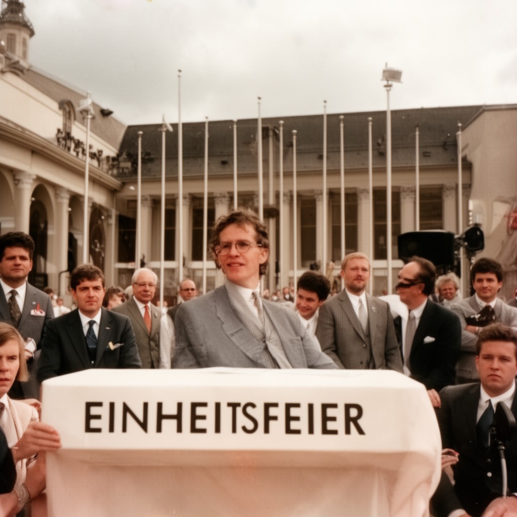 AI-generated illustration of Einheitsfeier