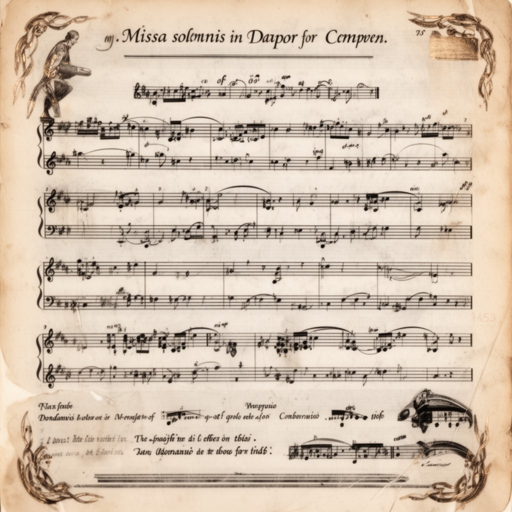 AI-generated illustration of Missa solemnis in D major, Op. 123