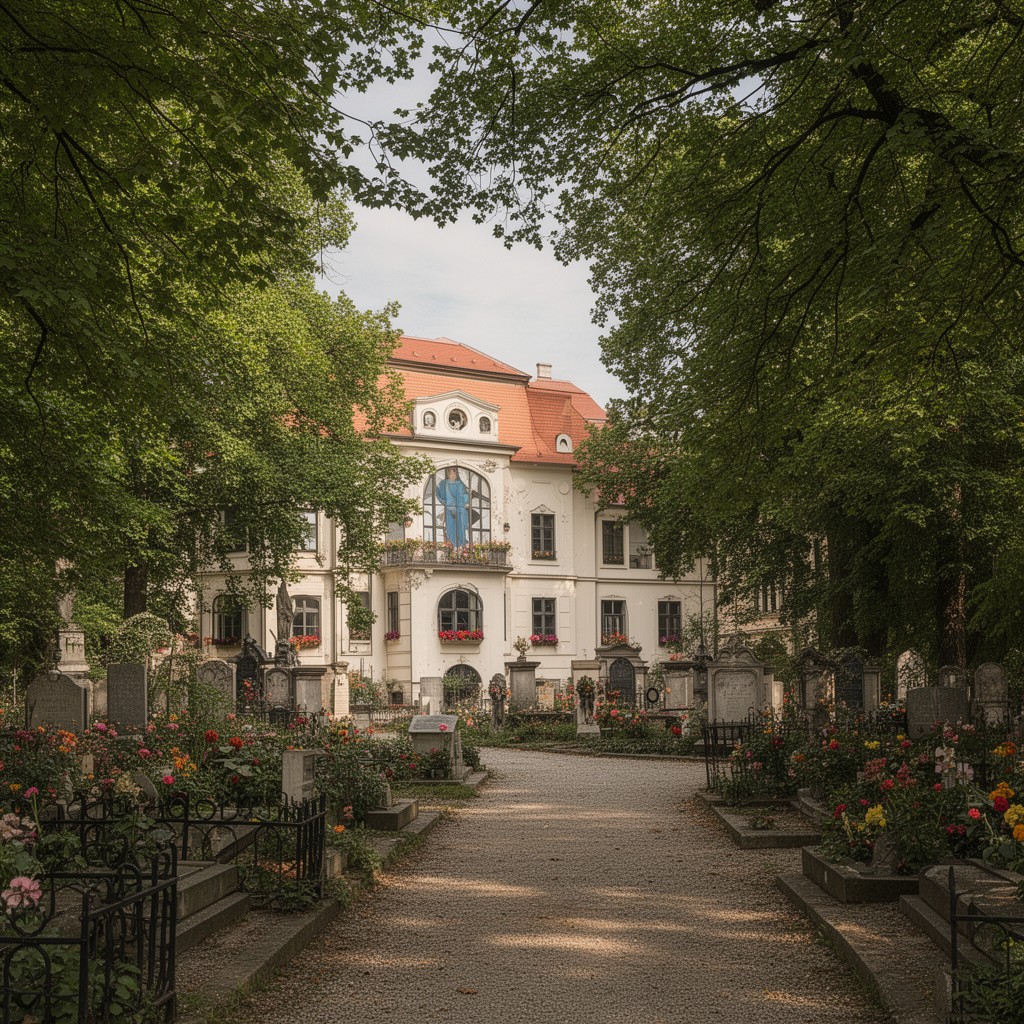 AI-generated illustration of Währinger Ortsfriedhof (historical)