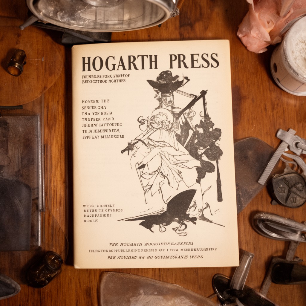 AI-generated illustration of Hogarth Press