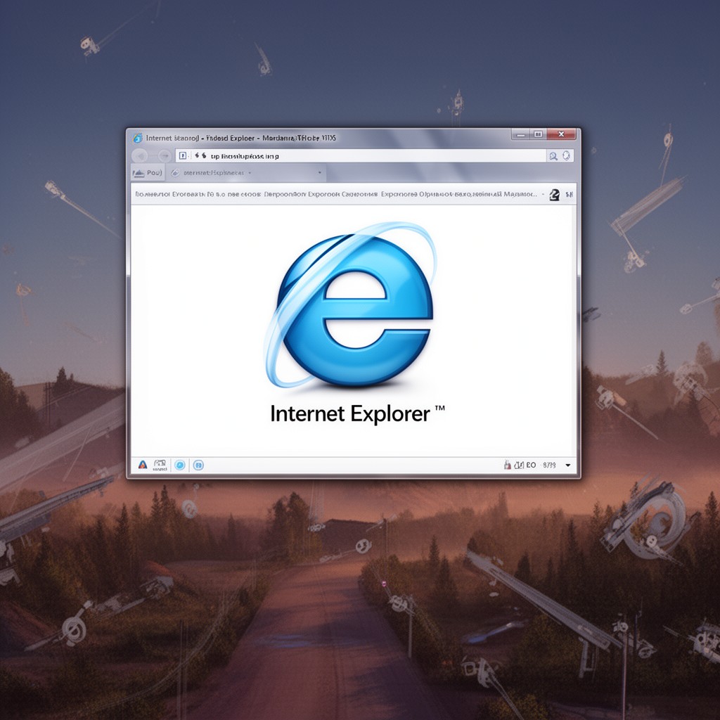 AI-generated illustration of Internet Explorer