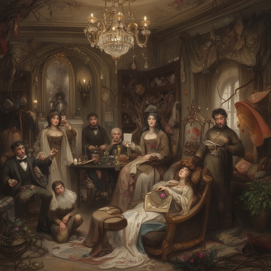AI-generated illustration of Decadentism
