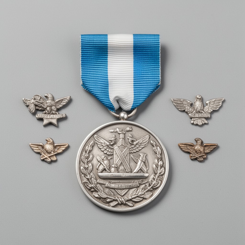 AI-generated illustration of Silver Medal of Military Valor