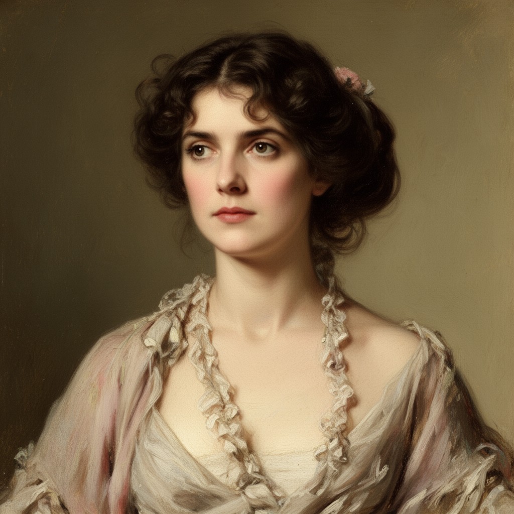 AI-generated illustration of Eleonora Duse
