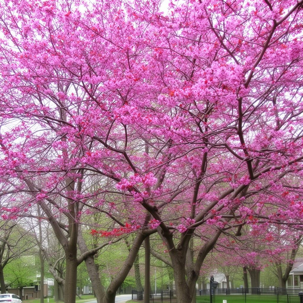 AI-generated illustration of Eastern redbud