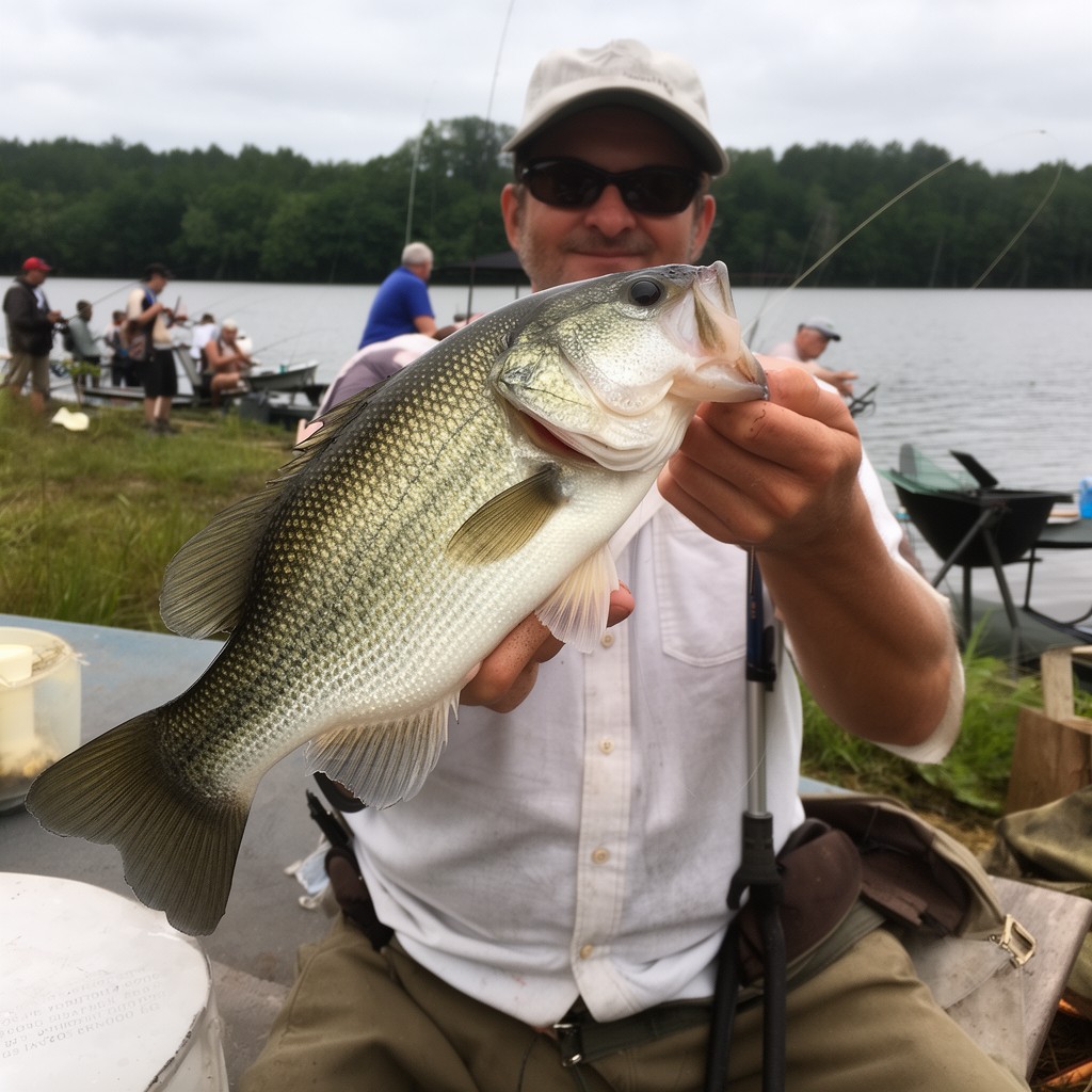 AI-generated illustration of White bass