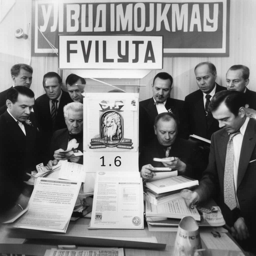 AI-generated illustration of 1991 Russian presidential election