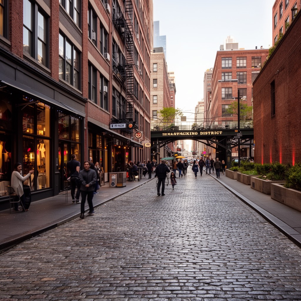 AI-generated illustration of Meatpacking District