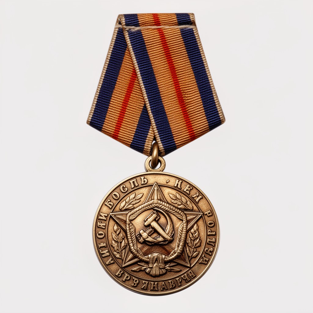 AI-generated illustration of Jubilee Medal "Twenty Years of Victory in the Great Patriotic War 1941–1945"