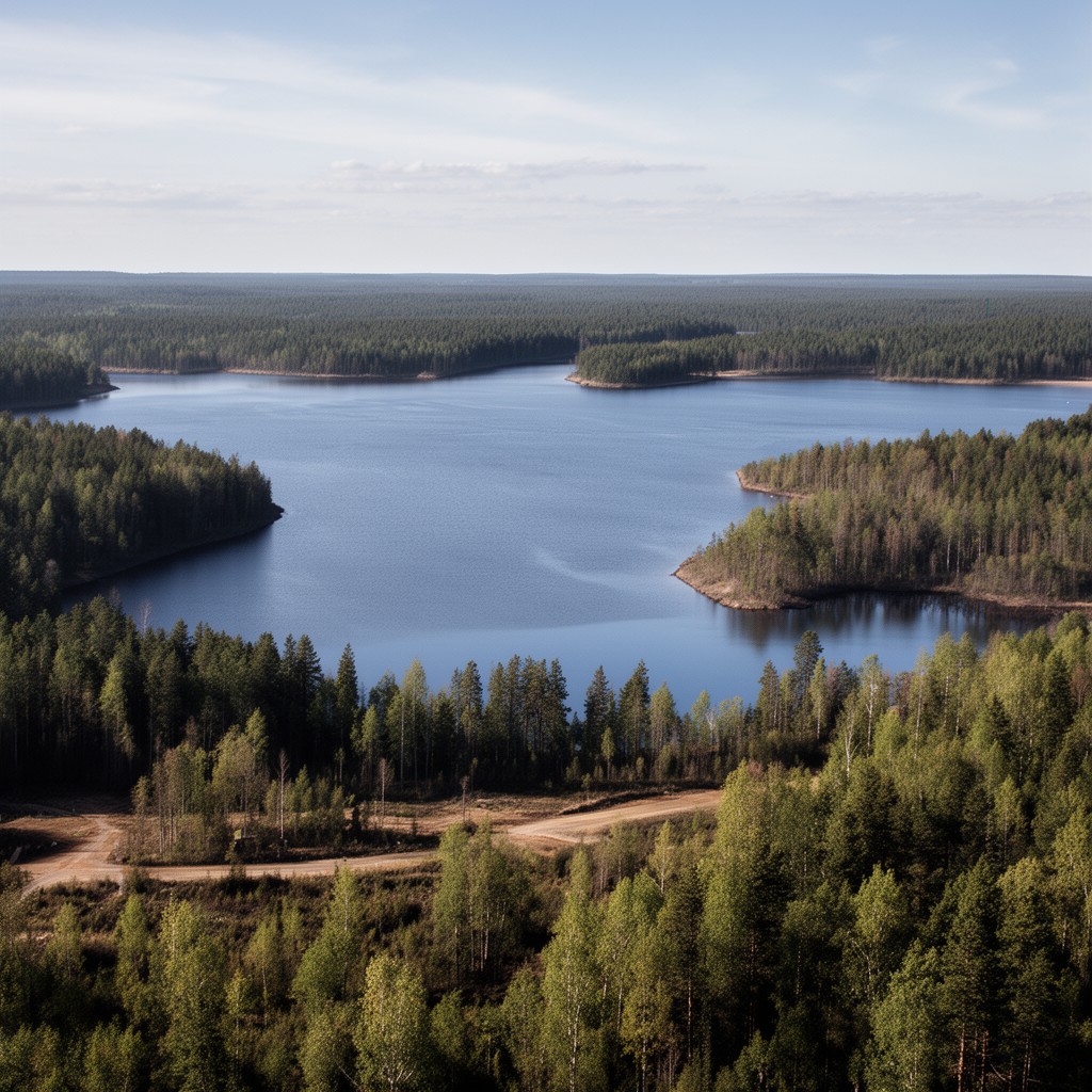 AI-generated illustration of Ladoga Karelia