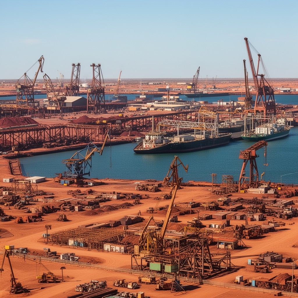 AI-generated illustration of Port Hedland