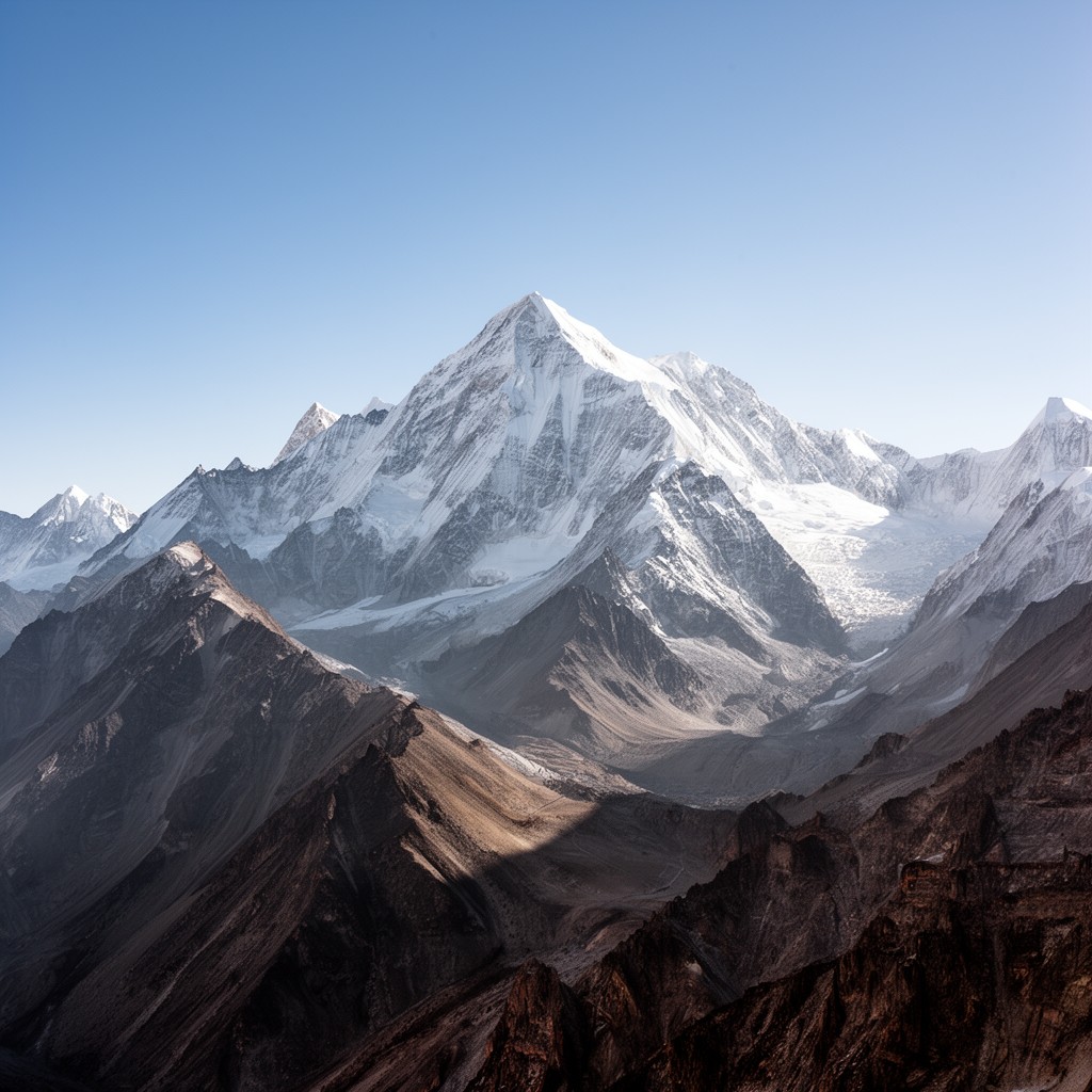 AI-generated illustration of Broad Peak