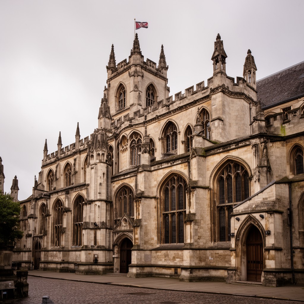 AI-generated illustration of St Bartholomew-the-Great, London
