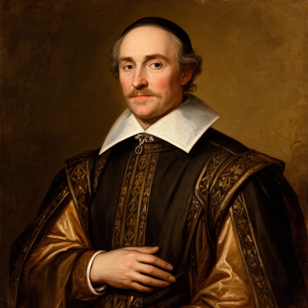 AI-generated illustration of Gilbert Sheldon