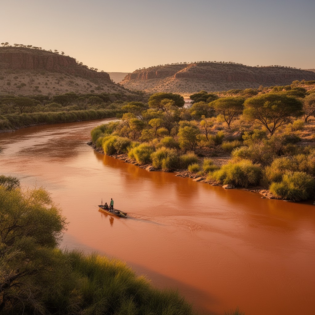 AI-generated illustration of Orange River