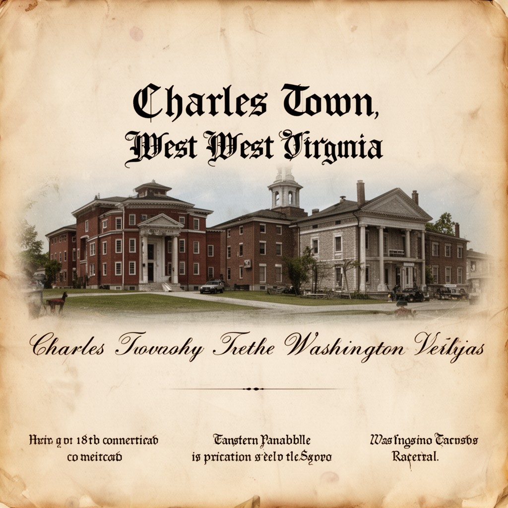 AI-generated illustration of Charles Town, West Virginia