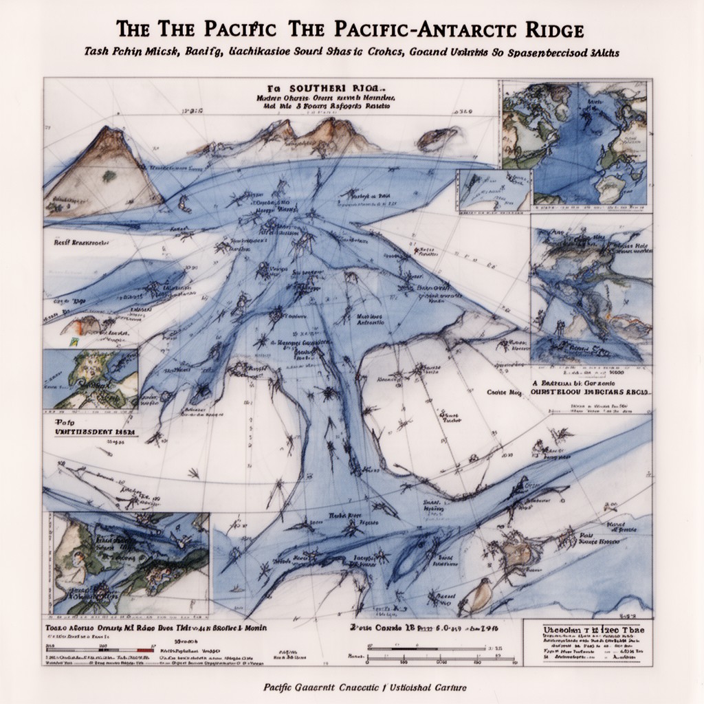 AI-generated illustration of Pacific-Antarctic Ridge