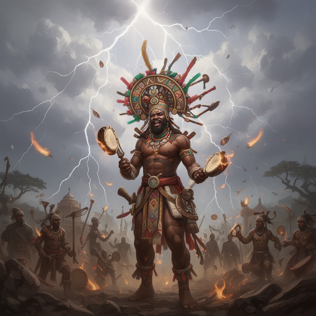 AI-generated illustration of Shango
