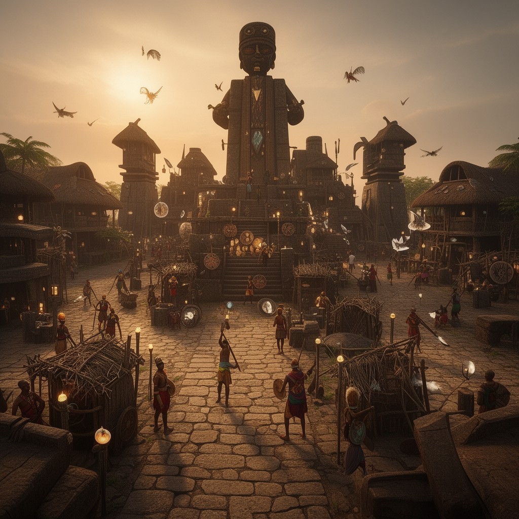 AI-generated illustration of Ife Kingdom