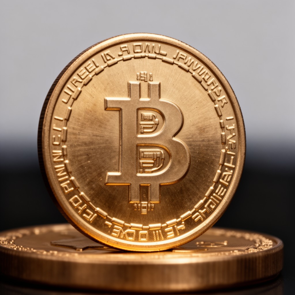 AI-generated illustration of Bitcoin