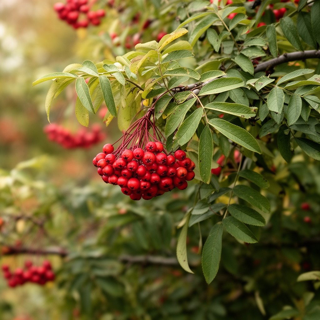 AI-generated illustration of Sorbus