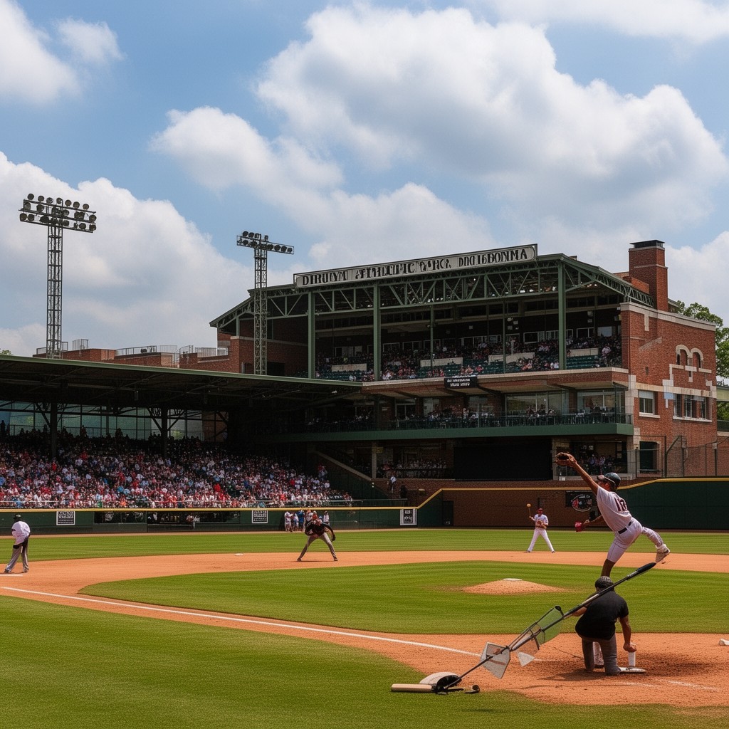 AI-generated illustration of Durham Athletic Park