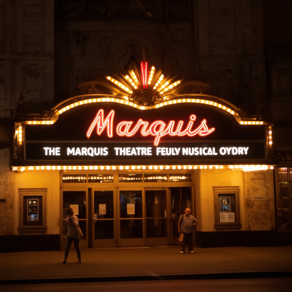 AI-generated illustration of Marquis Theatre