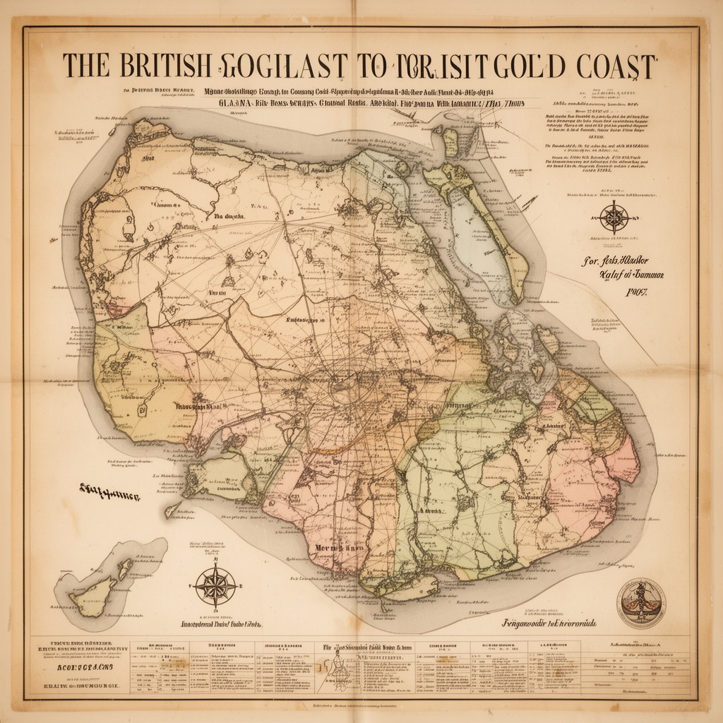 AI-generated illustration of British Gold Coast