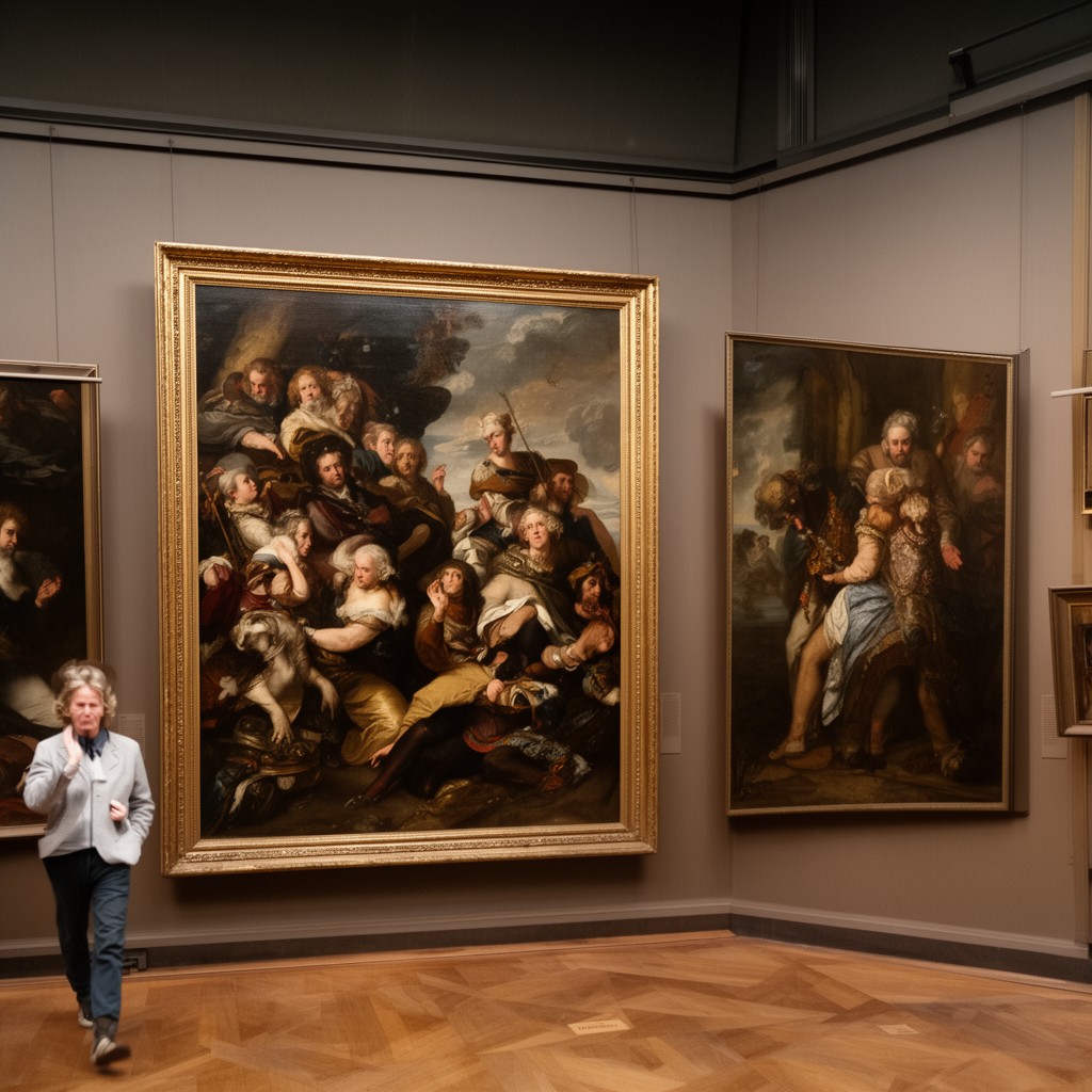 AI-generated illustration of Gemäldegalerie Alte Meister
