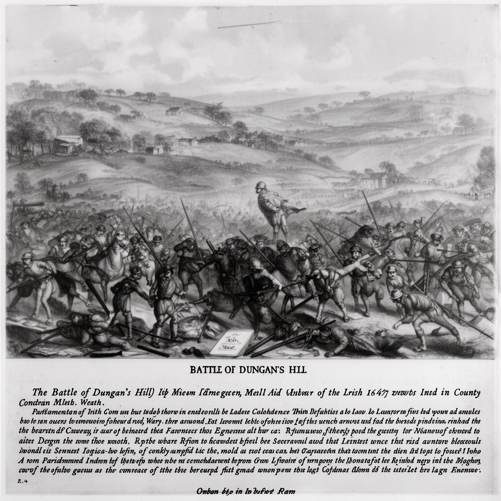 AI-generated illustration of Battle of Dungan's Hill