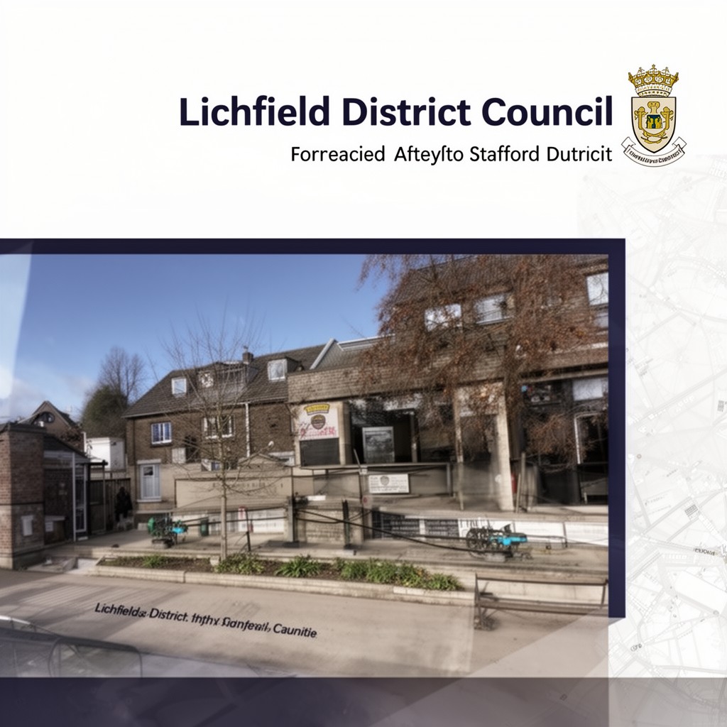 AI-generated illustration of Lichfield District Council
