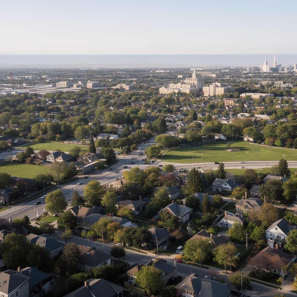 AI-generated illustration of Downers Grove Township, DuPage County, Illinois