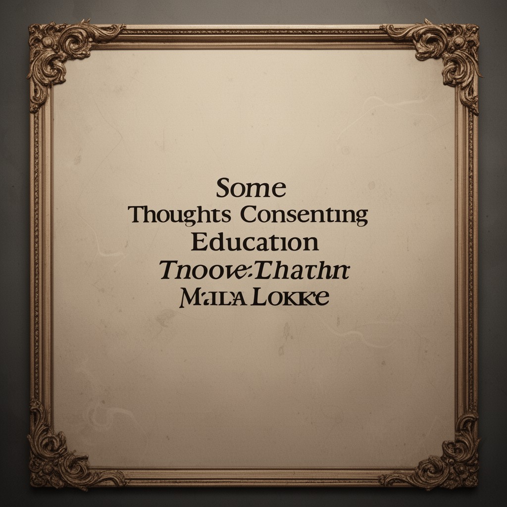 AI-generated illustration of Some Thoughts Concerning Education