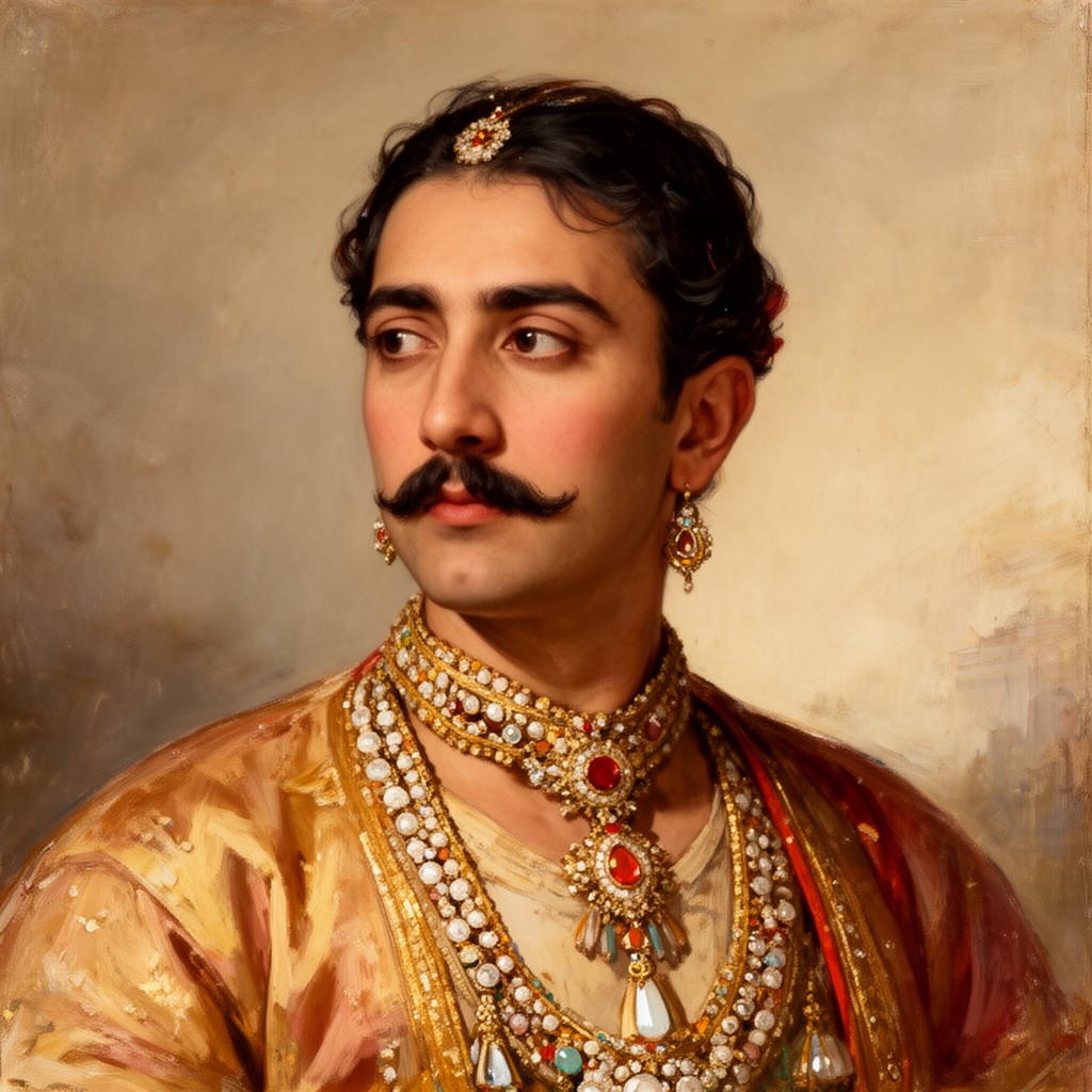 AI-generated illustration of Wajid Ali Shah