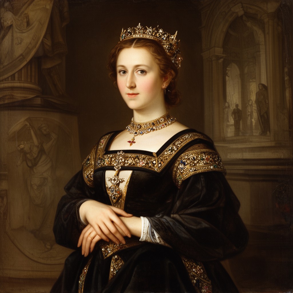 AI-generated illustration of Mary of Guelders, Queen of Scots