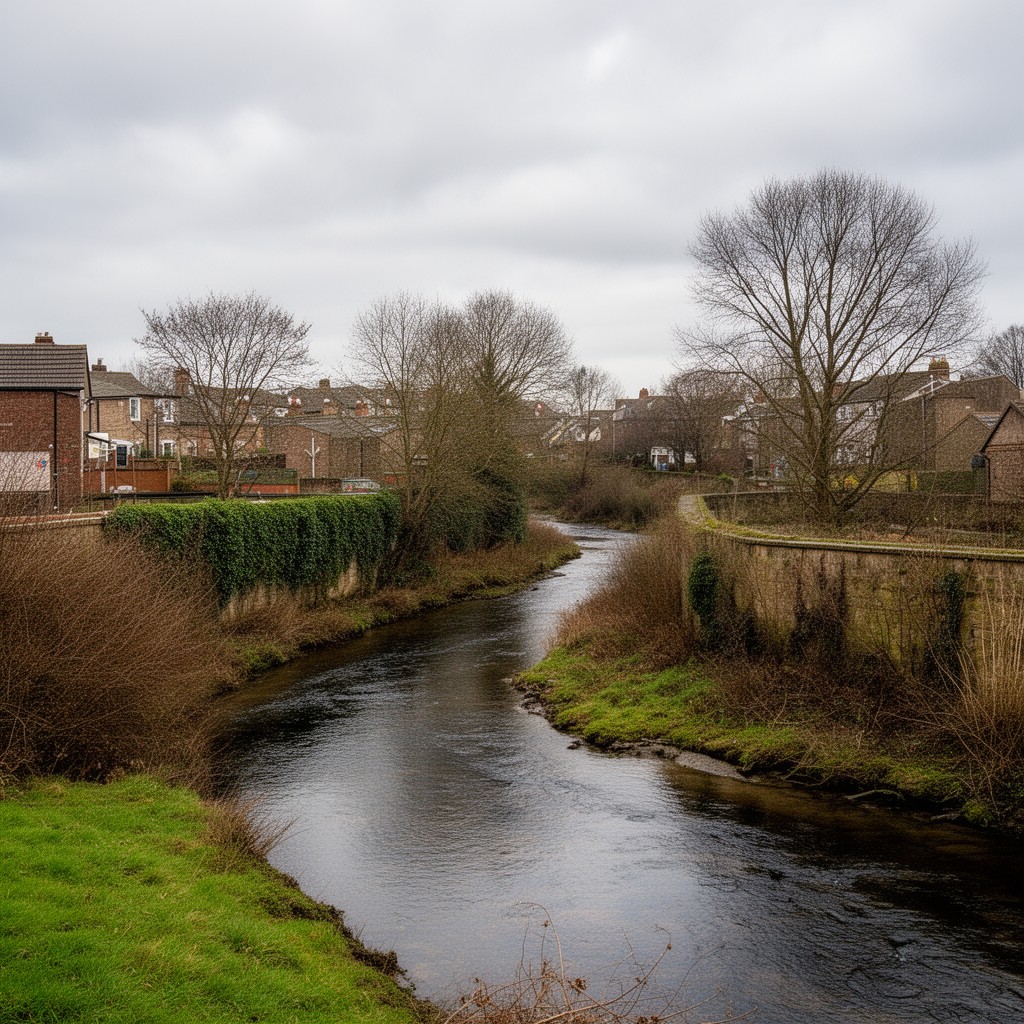 AI-generated illustration of River Tawd
