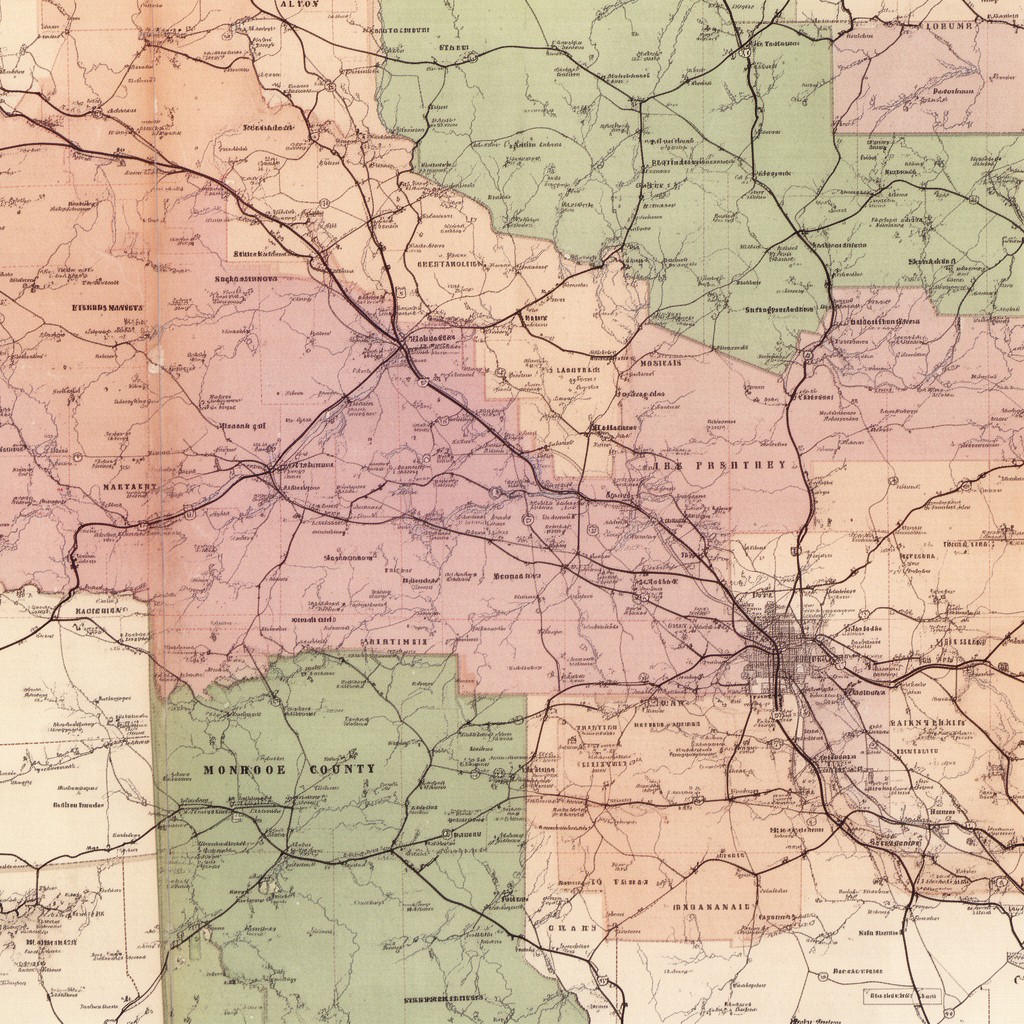AI-generated illustration of Monroe County